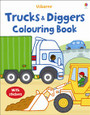 USBORNE - COLOURING BOOK - TRUCKS AND DIGGERS