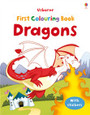 USBORNE - FIRST COLOURING BOOK - DRAGONS