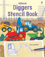 USBORNE - STENCIL BOOK - DIGGERS