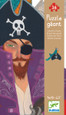DJECO - GIANT SILHOUETTE 36PC PUZZLE - ELLIOTT THE PIRATE