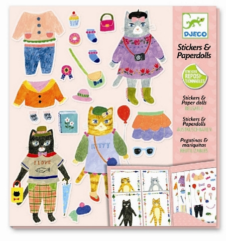 paper dolls with stickers