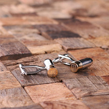 Groomsmen Bridesmaid Gift Personalized Engraved Cuff Links  Bullet
