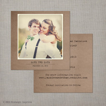 save the date card, vintage save the date card, save the date postcard