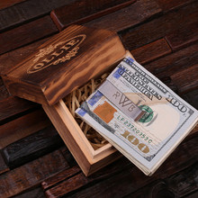 Groomsmen Bridesmaid Gift Personalized Monogrammed Money Clip  Polished Stainless Steel