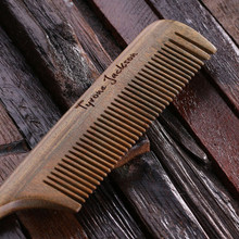 Groomsmen Bridesmaid Gift Natural Wood Comb Rat tail
