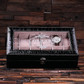 Groomsmen Bridesmaid Gift Watch Box in Black Crocodile