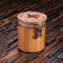 Groomsmen Bridesmaid Gift Bamboo Canisters_Large