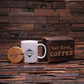 Groomsmen Bridesmaid Gift 12 oz. Coffee Mug with Lid and Tea Box (P00006)