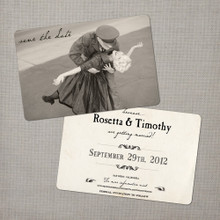 Rosetta - 4x6 Vintage Photo Save the Date Card