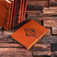 Groomsmen Bridesmaid Gift Leather Notebook Journals (P00041)