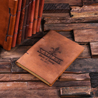 Groomsmen Bridesmaid Gift Leather Notebook Journals (P00005)