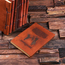 Groomsmen Bridesmaid Gift Leather Notebook Journals (P00047)
