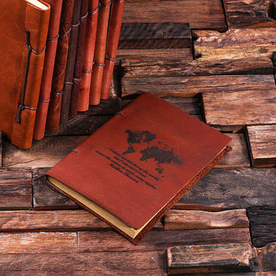 Groomsmen Bridesmaid Gift Leather Notebook Journals (P00040)