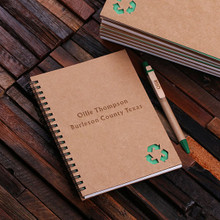 Groomsmen Bridesmaid Gift Eco-Friendly Notebook and Pen