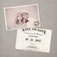 Genevieve - 4x6 Vintage Photo Save the Date Card