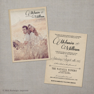 wedding invitation, vintage wedding invitation, rustic wedding invitation