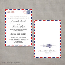 Annabelle - 5x7 Vintage Wedding Invitation