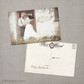 Ainsley 5 - 4x6 Vintage Wedding Thank You Postcard card