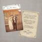 Alice - 4x6 Vintage Wedding Thank You Card