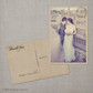 Anastasia - 4x6 Vintage Wedding Thank You Postcard card