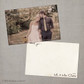Serenity - 4x6 Vintage Wedding Thank You Card
