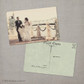 Sophia 1 - 4x6 Vintage Wedding Thank You Postcard card