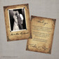 Tasha - 4x6 Vintage Wedding Thank You Card