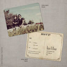 Rose 2 - 4.25x5.5 Vintage RSVP Postcard