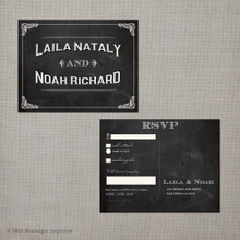 Laila - 4.25x5.5 Vintage RSVP Postcard