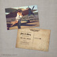 Hillary 3 - 4x6 Vintage Airmail Photo Save the Date Postcard