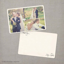 Aralyn 2 - 4x6 Vintage Wedding Thank You Card