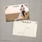 Taylor - 4x6 Vintage Wedding Thank You Postcard