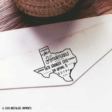 Texas self inking return address stamp
