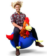 Ray the Rooster: Adult Size Plush Ball Hopper