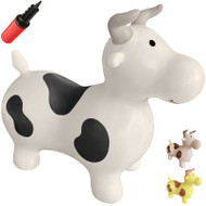  WALIKI Bouncy Horse Hopper | Benny The Jumping Bull Inflatable Hopping Pony for Toddlers | WHITE