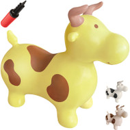 WALIKI Bouncy Horse Hopper | Benny The Jumping Bull Inflatable Hopping Pony for Toddlers | 