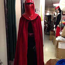 red Imperial Guard costume from the Star Wars franchise.