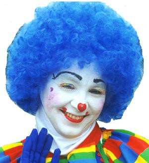 Blue Clown Afro Wig - Fantasy Costumes | Free Shipping