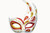 VENETIAN WAVE MASK- RED/GLD