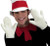CAT IN THE HAT GLOVES ADULT