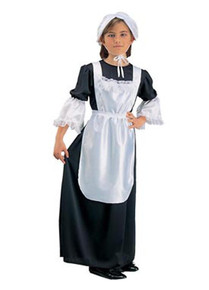 Pilgrim Girl Black Child Costume