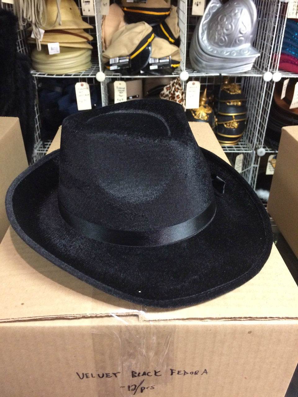 velvet fedora hat