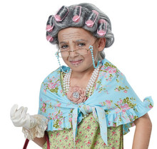 Old Lady Child Costume Kit