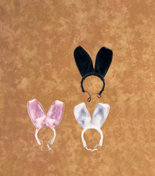 Bunny Ears-Plush Black