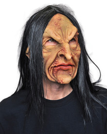 Supersoft Deviant Witch Hag Latex Face Mask with Mouth Movement