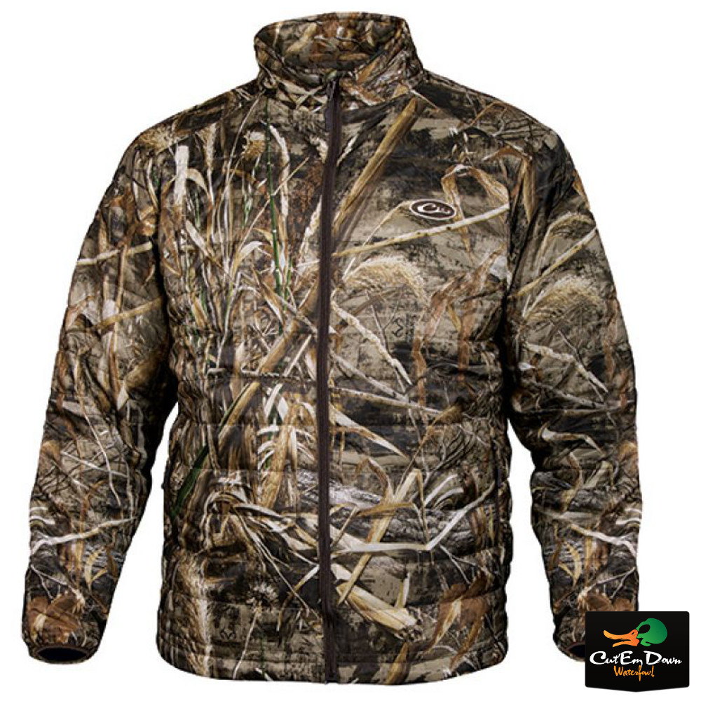 DRAKE WATERFOWL SYNTHETIC DOWN PACKABLE PAC-JACKET COAT MAX-5 CAMO ...