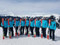 Beaver Creek Synchronized Ski Team wearing their white Ocean Racing 'Amy' sunglasses.