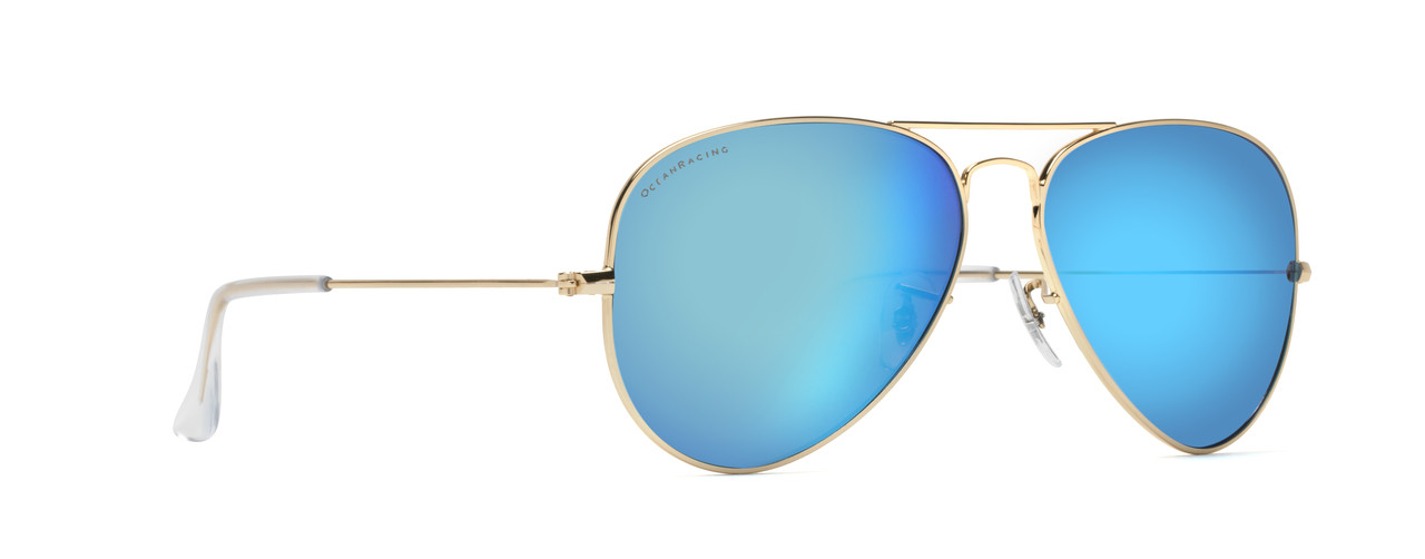 55mm Blue Mirror Aviator - Small Size - Ocean Racing Store