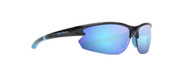 One Design Black Blue Mirror Lens Sunglasses