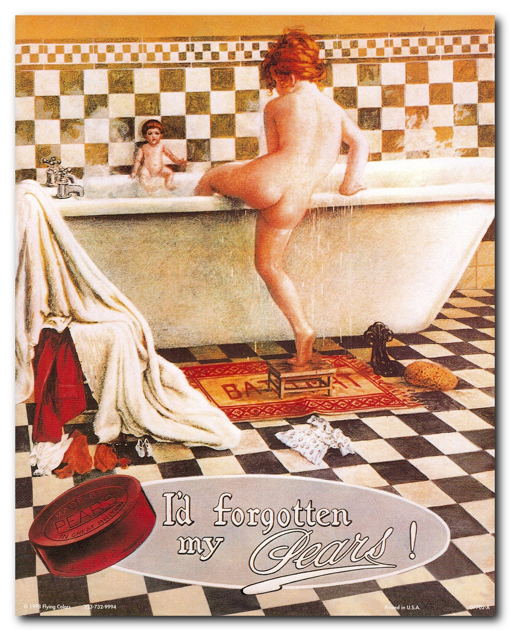 Vintage Forgotten My Pears Soap | Wall Art Posters